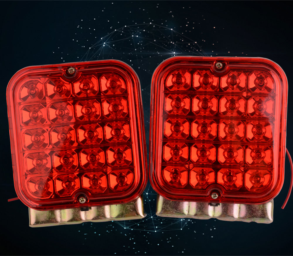 2X 4.5" LED TRAILER TAIL LIGHT KIT BRAKE TURN SIGNAL UTILITY RV BOAT